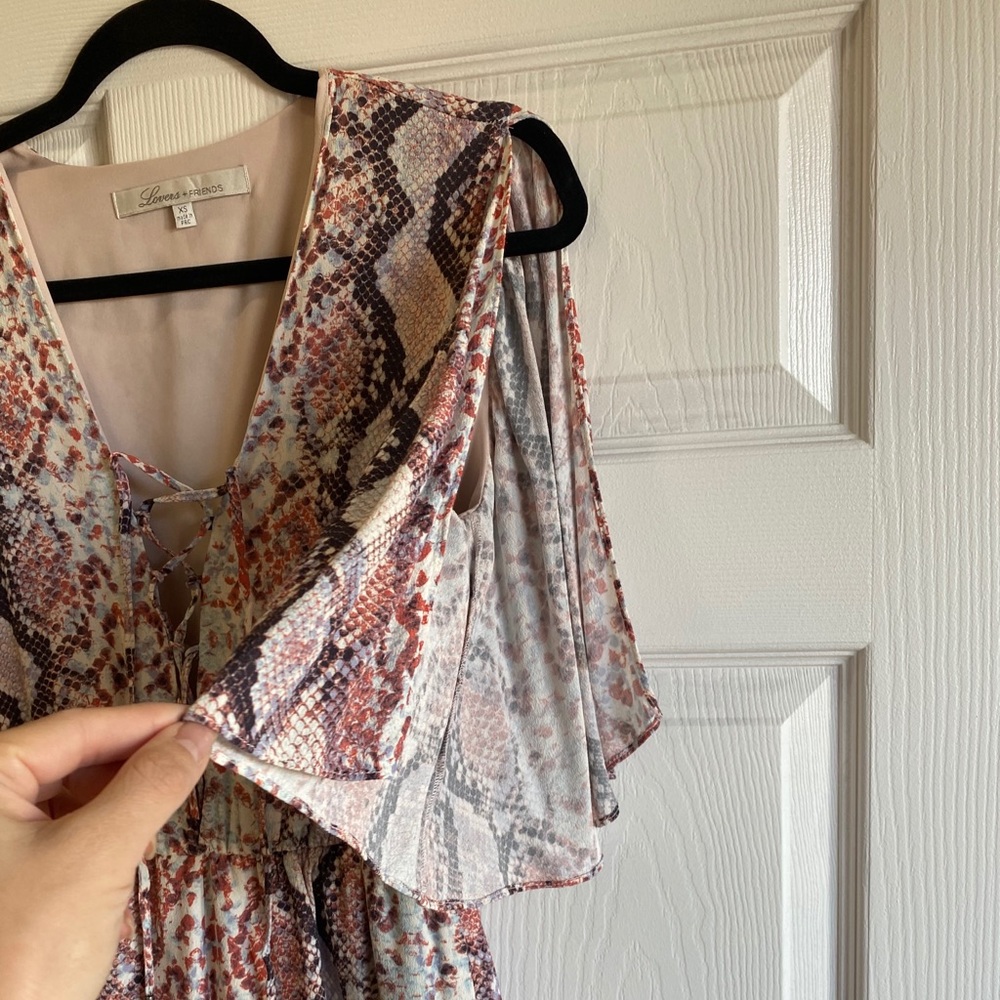 Lovers + Friends Python Print Romper Size: Xs - image 6